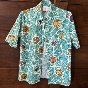 Stella Jean Button Up Camp Shirt